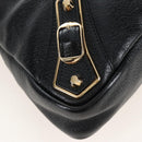 Balenciaga Classic Metallic Edge Town Leather 2way Black 390149 Auth am12980SAM-14