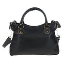 Balenciaga Classic Metallic Edge Town Leather 2way Black 390149 Auth am12980SAM-3
