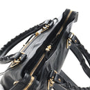 Balenciaga Classic Metallic Edge Town Leather 2way Black 390149 Auth am12980SAM-6