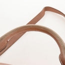 Miu Miu Side Ribbon Tote Bag Leather 2way Beige Gold Auth am12990V-12