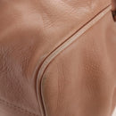 Miu Miu Side Ribbon Tote Bag Leather 2way Beige Gold Auth am12990V-22