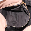Miu Miu Side Ribbon Tote Bag Leather 2way Beige Gold Auth am12990V-30