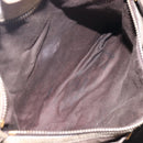 Miu Miu Side Ribbon Tote Bag Leather Khaki Gold Auth am12991A-23