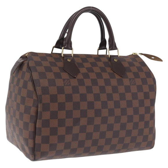 LOUIS VUITTON Damier Ebene Speedy 30 Hand Bag N41364 LV Auth am12994V