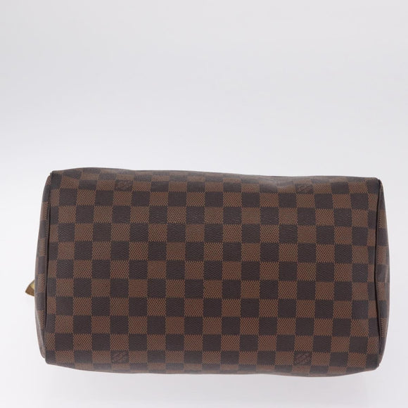 LOUIS VUITTON Damier Ebene Speedy 30 Hand Bag N41364 LV Auth am12994V