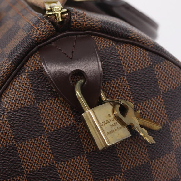 LOUIS VUITTON Damier Ebene Speedy 30 Hand Bag N41364 LV Auth am12994V