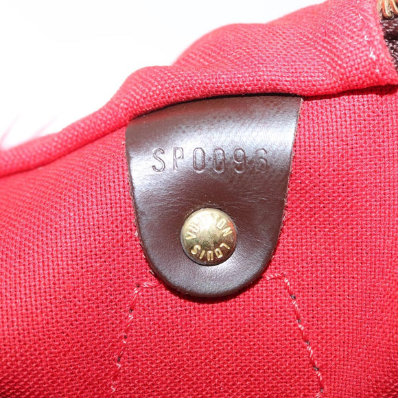 LOUIS VUITTON Damier Ebene Speedy 30 Hand Bag N41364 LV Auth am12994V