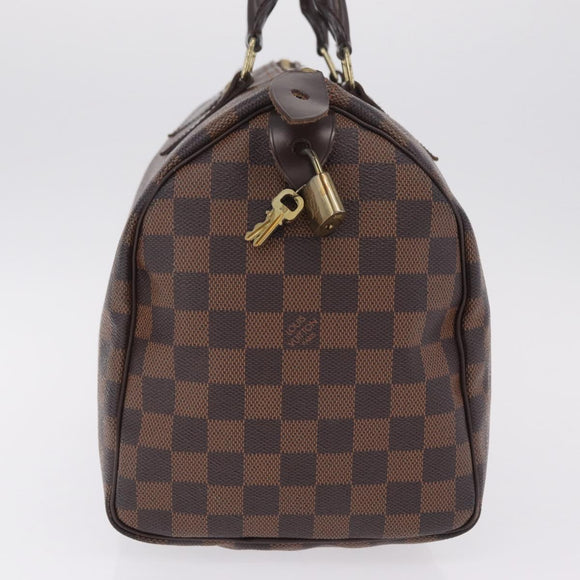 LOUIS VUITTON Damier Ebene Speedy 30 Hand Bag N41364 LV Auth am12994V