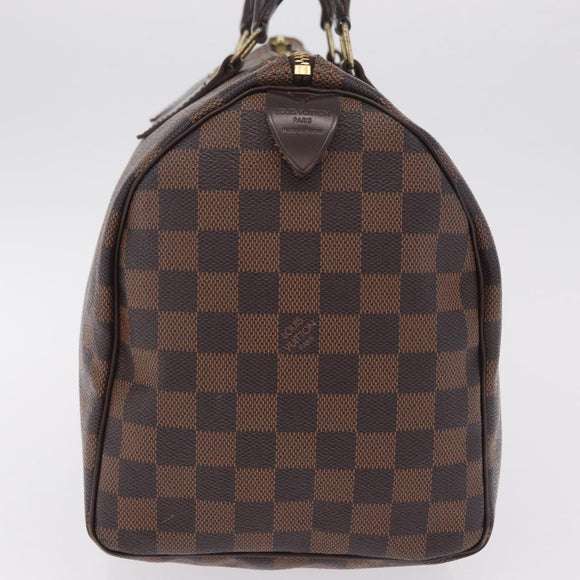 LOUIS VUITTON Damier Ebene Speedy 30 Hand Bag N41364 LV Auth am12994V