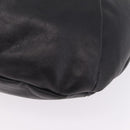 Salvatore Ferragamo Gancini Shoulder Bag Leather Black Auth am12996V-12