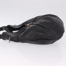 Salvatore Ferragamo Gancini Shoulder Bag Leather Black Auth am12996V-5
