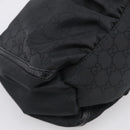 GUCCI GG Canvas Abbey Shoulder Bag Nylon Black Silver 265692 Auth am12998V-11