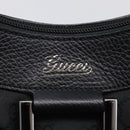 GUCCI GG Canvas Abbey Shoulder Bag Nylon Black Silver 265692 Auth am12998V-15