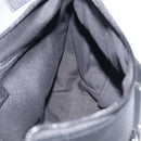 GUCCI GG Canvas Abbey Shoulder Bag Nylon Black Silver 265692 Auth am12998V-19