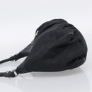 GUCCI GG Canvas Abbey Shoulder Bag Nylon Black Silver 265692 Auth am12998V-4