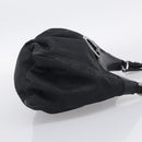 GUCCI GG Canvas Abbey Shoulder Bag Nylon Black Silver 265692 Auth am12998V-5