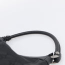 GUCCI GG Canvas Abbey Shoulder Bag Nylon Black Silver 265692 Auth am12998V-8