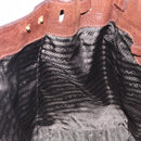 PRADA Tote Bag Leather Brown Gold BR3027 Auth am13004V-23