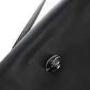 Coach Tea Rose Turn Lock Hand Bag Leather 2way Black Silver Auth am13006V-24