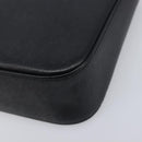 BURBERRY Hand Bag PVC Canvas Black Silver Auth am13007V-10