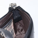 BURBERRY Hand Bag PVC Canvas Black Silver Auth am13007V-19