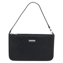 BURBERRY Hand Bag PVC Canvas Black Silver Auth am13007V-2