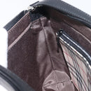 BURBERRY Hand Bag PVC Canvas Black Silver Auth am13007V-20