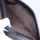 BURBERRY Hand Bag PVC Canvas Black Silver Auth am13007V-23