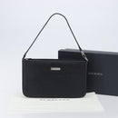 BURBERRY Hand Bag PVC Canvas Black Silver Auth am13007V-25