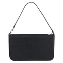 BURBERRY Hand Bag PVC Canvas Black Silver Auth am13007V-3