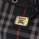 Burberrys Nova Check Purse Shoulder Bag Canvas Black Gold Auth am13008A-14