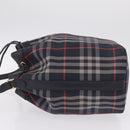 Burberrys Nova Check Purse Shoulder Bag Canvas Black Gold Auth am13008A-5