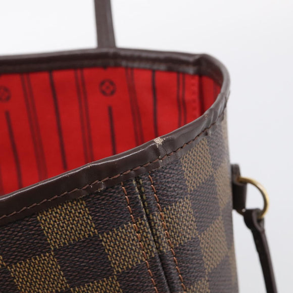 LOUIS VUITTON Damier Ebene Neverfull MM Tote Bag N51105 LV Auth am13013V