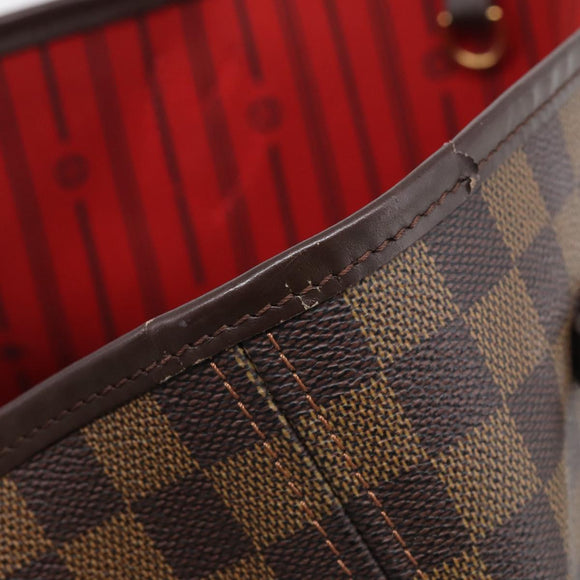 LOUIS VUITTON Damier Ebene Neverfull MM Tote Bag N51105 LV Auth am13013V