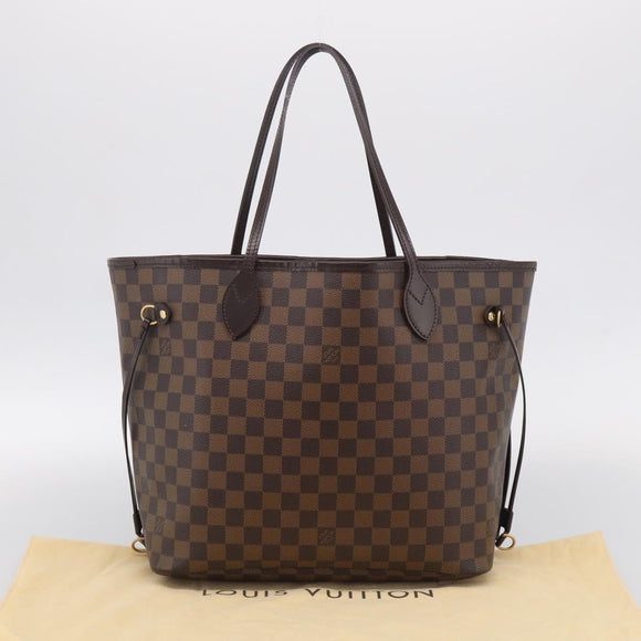 LOUIS VUITTON Damier Ebene Neverfull MM Tote Bag N51105 LV Auth am13013V