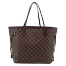 LOUIS VUITTON Damier Ebene Neverfull MM Tote Bag N51105 LV Auth am13013V-3
