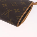 LOUIS VUITTON Monogram Pochette Twin GM Shoulder Bag Brown M51852 Auth am13018V-17