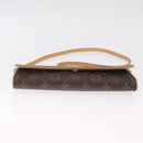 LOUIS VUITTON Monogram Pochette Twin GM Shoulder Bag Brown M51852 Auth am13018V-5