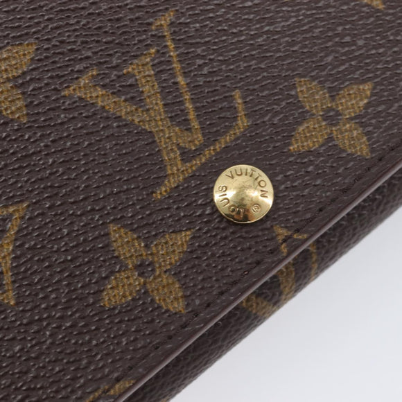 LOUIS VUITTON Monogram Portefeuille Tresor Bifold Wallet M61736 LV Auth am13024V