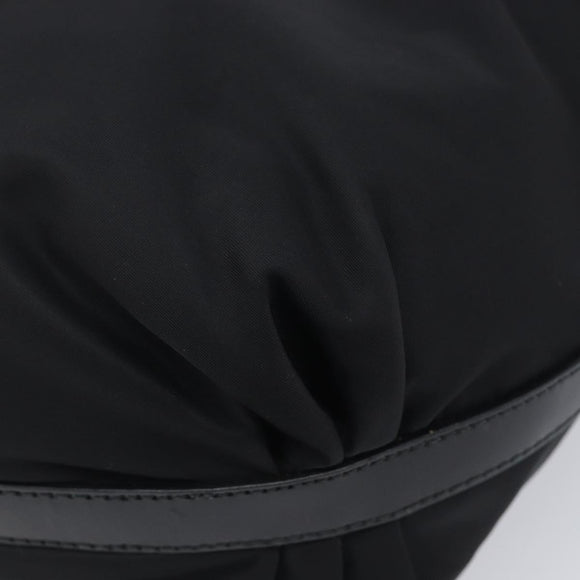 PRADA Shoulder Bag Nylon Black Silver Auth am13025V