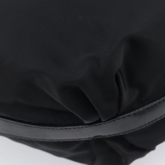 PRADA Shoulder Bag Nylon Black Silver Auth am13025V