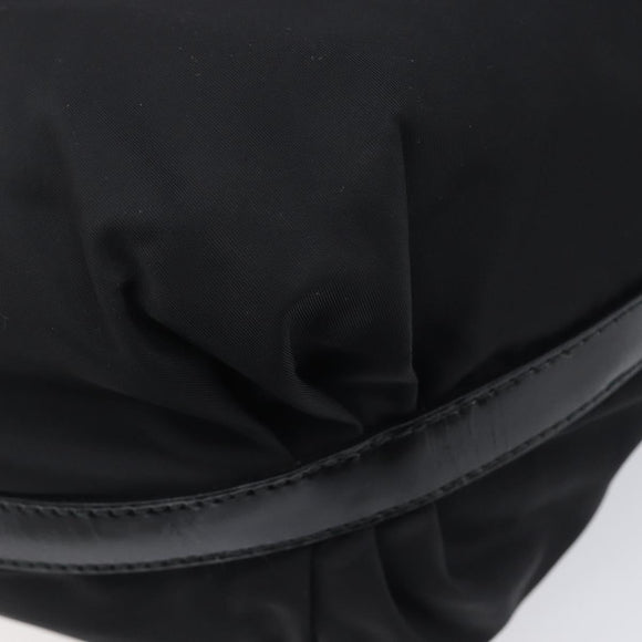 PRADA Shoulder Bag Nylon Black Silver Auth am13025V