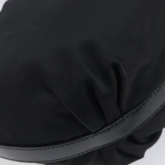 PRADA Shoulder Bag Nylon Black Silver Auth am13025V