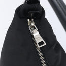 PRADA Shoulder Bag Nylon Black Silver Auth am13025V-16