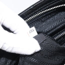 PRADA Shoulder Bag Nylon Black Silver Auth am13025V-23