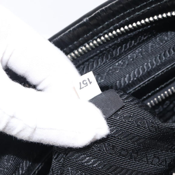 PRADA Shoulder Bag Nylon Black Silver Auth am13025V