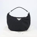 PRADA Shoulder Bag Nylon Black Silver Auth am13025V-25