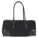 PRADA Shoulder Hand Bag Nylon Black Silver BR0607 Auth am13028V-3