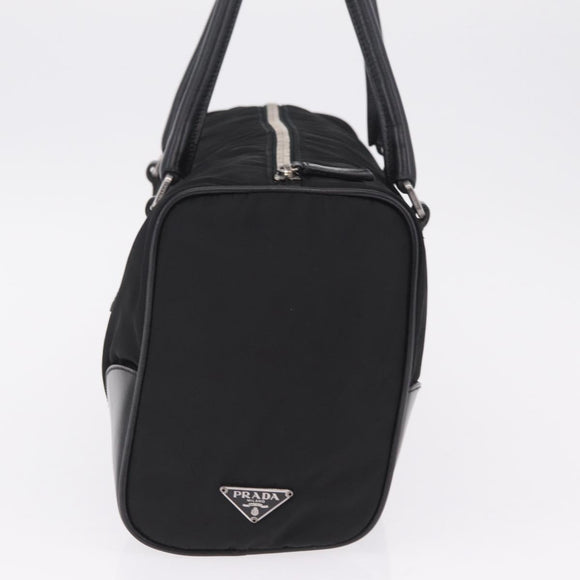PRADA Shoulder Hand Bag Nylon Black Silver BR0607 Auth am13028V