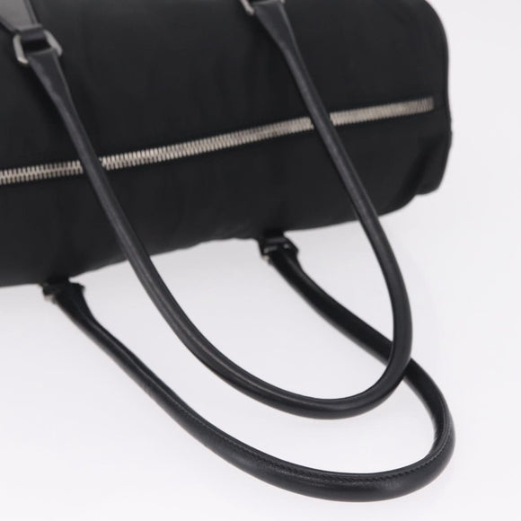 PRADA Shoulder Hand Bag Nylon Black Silver BR0607 Auth am13028V